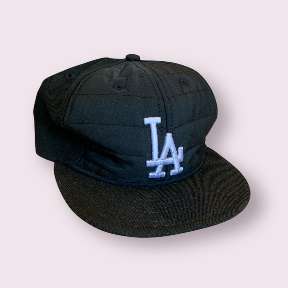 Black LA Dodgers Embroidered Hat Cap
